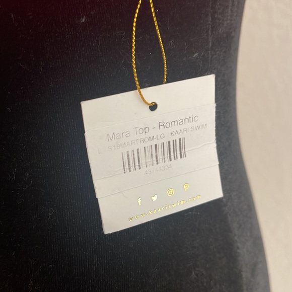 KAARI Swim Mara Top in Rose color, size large - Picture 6 of 7